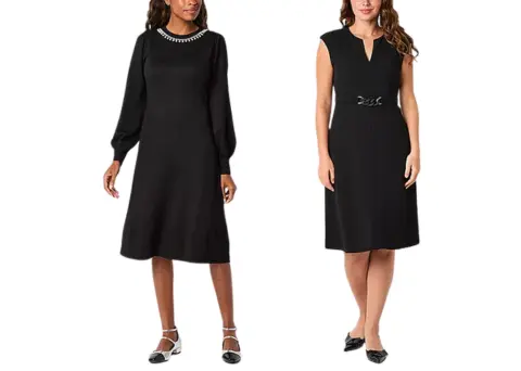 liz claiborne black dress