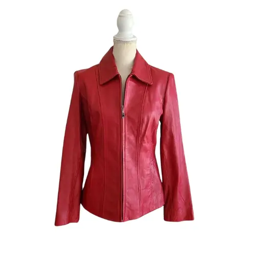 liz claiborne leather jacket​