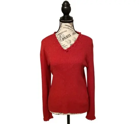 liz claiborne red sweater​